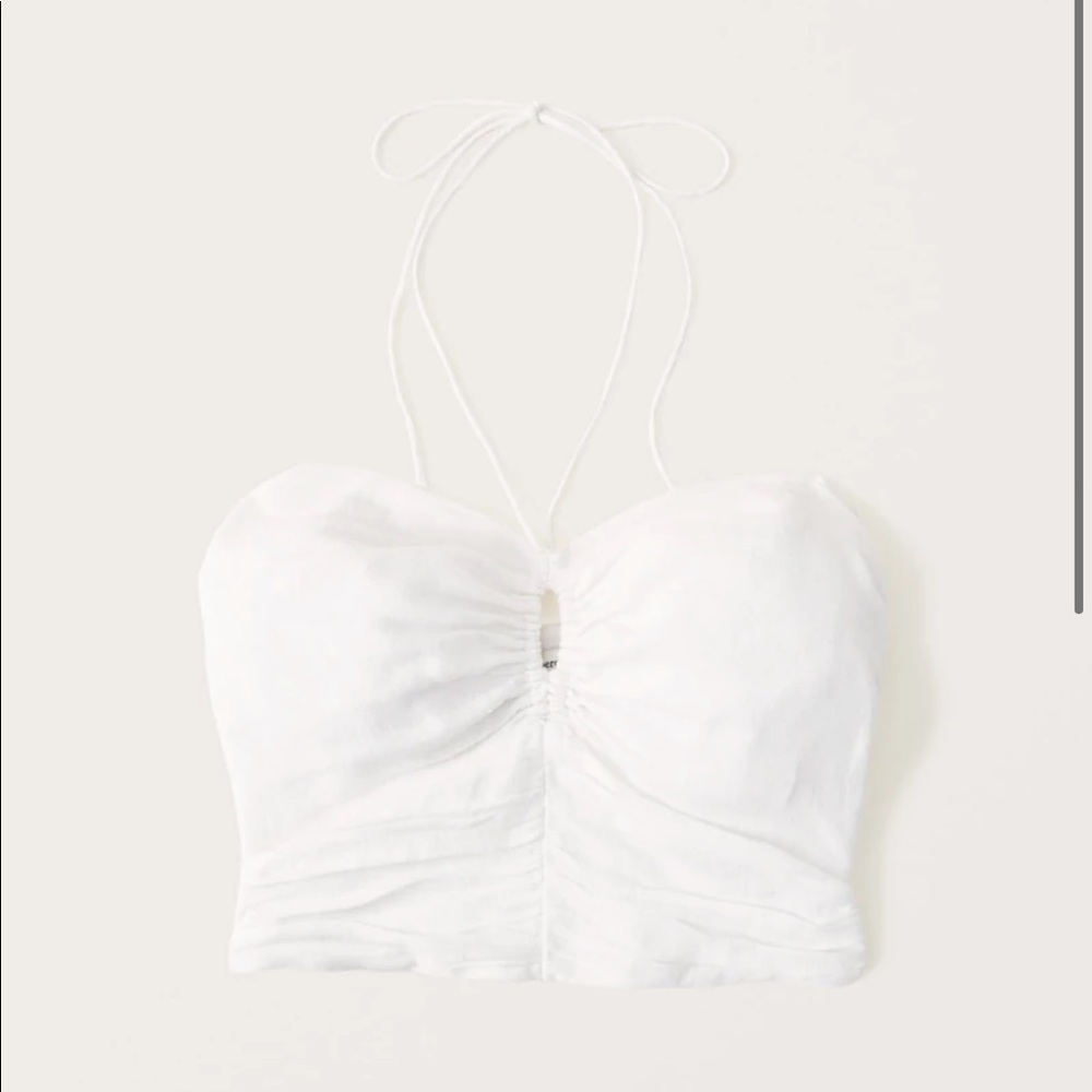Abercrombie&Fitch Cropped Cinched Front Halter Top